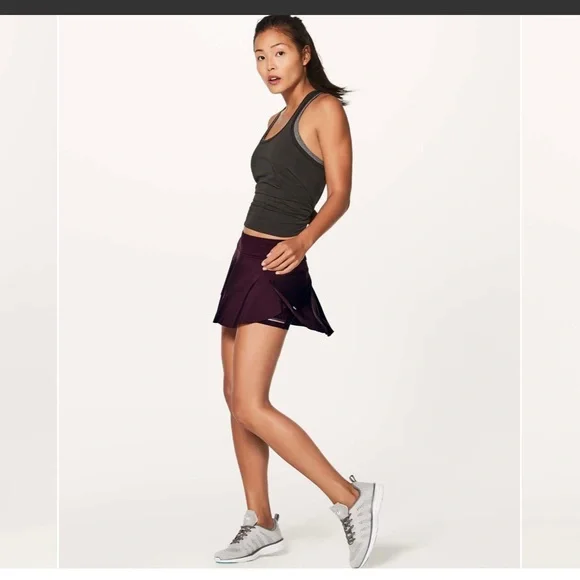 Lululemon"Quick Pace Skirt-(13") Dark Adobe - Picture 4 of 16